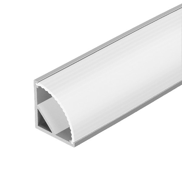 Профиль с экраном ARH-KANT-H16-2000 ANOD+OPAL (Arlight, Алюминий)