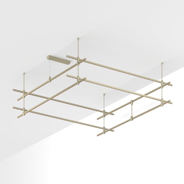 Основание ART-APRIORI-QUADRAT-2-ROD-400-2000x2000 (OG) (Arlight, IP20 Металл, 3 года)