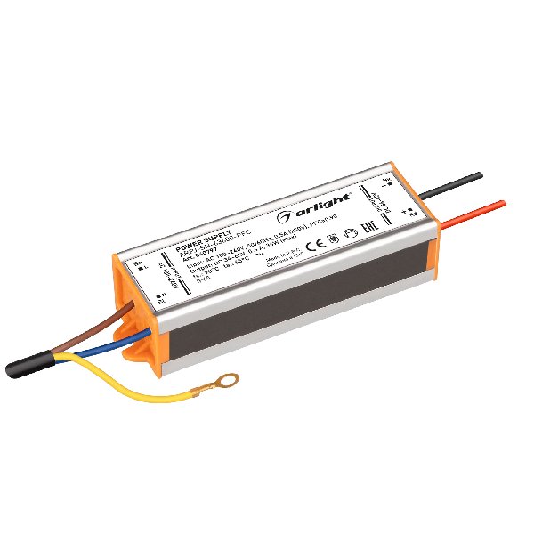 Блок питания ARPJ-SN-63600-PFC (36W, 34-63V, 600mA) (Arlight, IP65 Металл, 3 года)