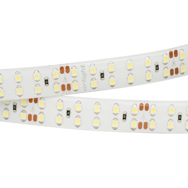 Лента RTW 2-5000SE 24V White 2x2 (3528, 1200 LED, LUX) (Arlight, 19.2 Вт/м, IP65)