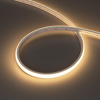 Лента герметичная MOONLIGHT-TOP-X320-11x7mm 24V Warm3000 (10 W/m, IP65, CSP, 0,5m, wire x1) (Arlight