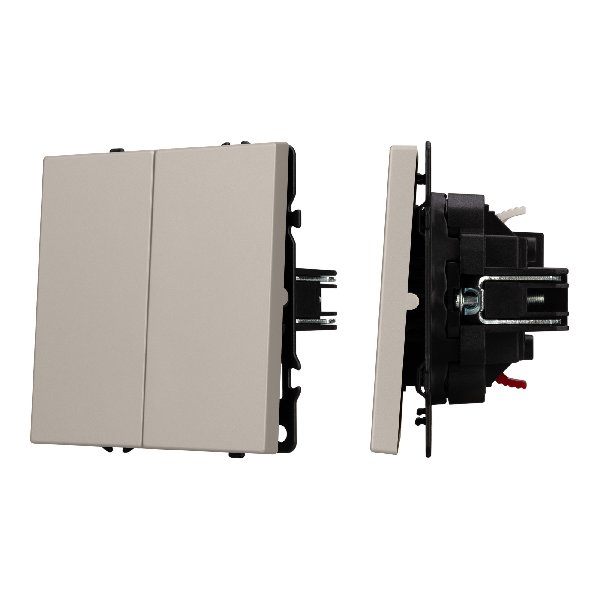 Механизм выключателя двухклавишный непроходной SWT-NOBE-MK02-SFPL-CA (230V, 10A) (Arlight, -)