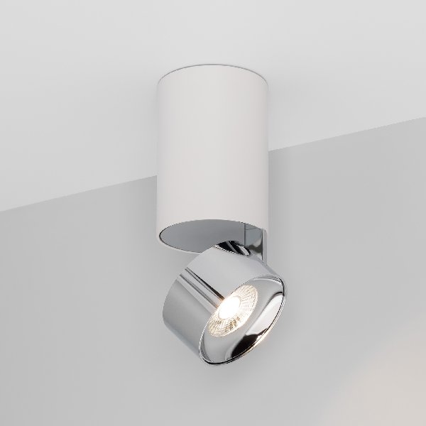 Светильник SP-PLURIO-SURFACE-LONG-R77-9W Day4000 (WH-CHR, 36 deg, 230V) (Arlight, IP20 Металл, 3 год