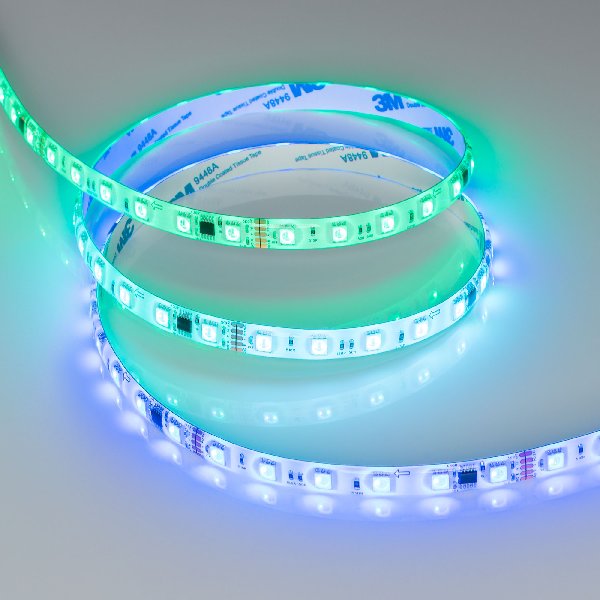 Лента герметичная DMX-SE-B60-10mm 24V RGB-PX6 (14 W/m, IP65, 5060, 5m) (Arlight, -)