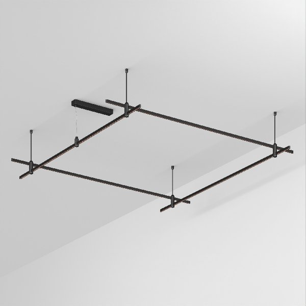 Основание ART-APRIORI-QUADRAT-ROD-400-2000x2000 (BK) (Arlight, IP20 Металл, 3 года)