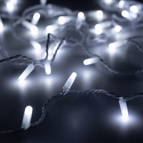 Светодиодная гирлянда ARD-STRING-CLASSIC-10000-WHITE-100LED-MILK-STD White (230V, 7W) (Ardecoled, IP