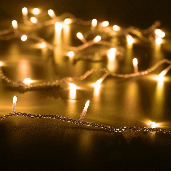 Светодиодная гирлянда ARD-STRING-HOME-5000-CLEAR-50LED-STD WARM (230V, 3.5W) (Ardecoled, IP20, 1 год