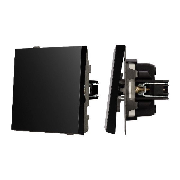 Механизм выключателя одноклавишный проходной SWT-TENDO-MKP1-PL-BK (230V, 10A) (Arlight, -)