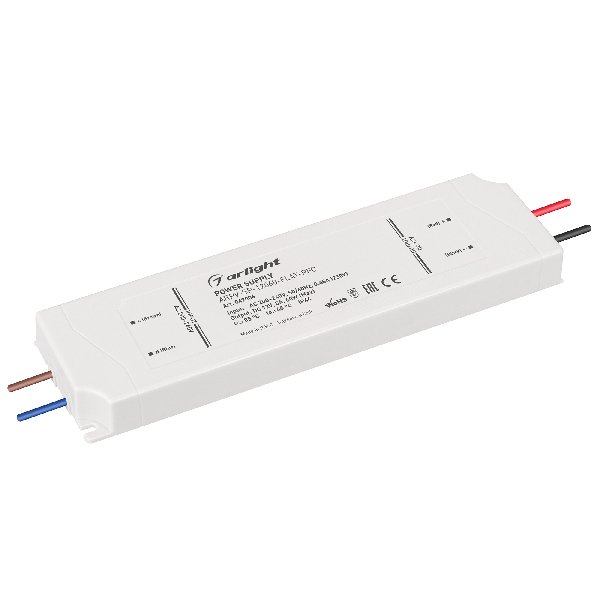Блок питания ARPV-SP-12060-FLAT-PFC (12V, 5A, 60W) (Arlight, IP44 Пластик, 5 лет)
