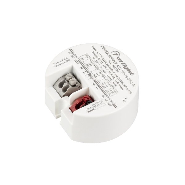 Блок Питания ARJ-SP-16-PFC-R (16W, 15-42V, 0.35-0.4A) (Arlight, IP20 Пластик, 5 лет)