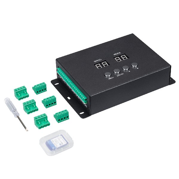 Контроллер DMX K-5000 (220V, SD-card, 5x512) (Arlight, IP20 Металл, 3 года)