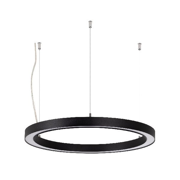 Светильник SP-CIRCLE-HANG-O3535-D500-30W Warm3000 (RAL9005, 120 deg, 230V) IP40 LED (Arlight, Алюмин