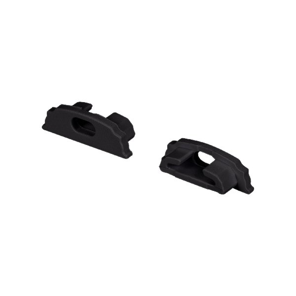 Заглушка ARH-BENT-W18 BLACK с отверстием (Arlight, Пластик)