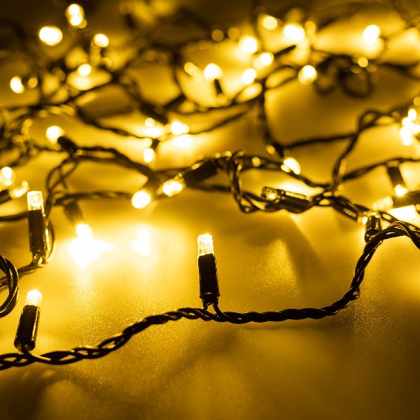 Светодиодная гирлянда ARD-STRING-CLASSIC-1000-BLACK-100LED-PULSE Warm (230V, 7W) (Ardecoled, IP65, 1