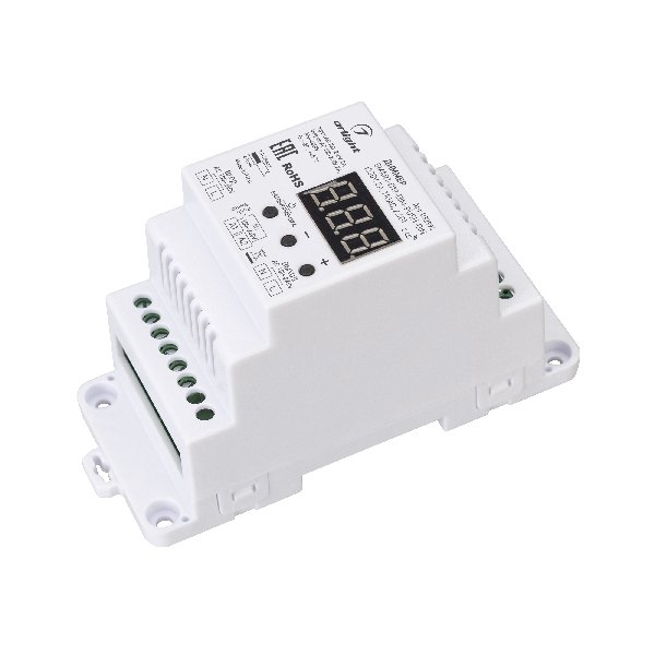 Диммер SMART-D19-DIM-PUSH-DIN (230V, 2A, TRIAC, 2.4G) (Arlight, IP20 Пластик, 5 лет)