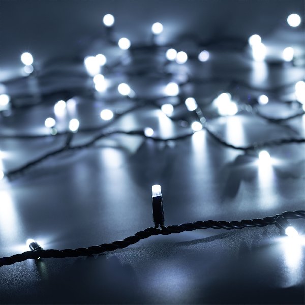 Светодиодная гирлянда ARD-STRING-PRO-10000-BLACK-100LED-FLASH WHITE (230V, 7W) (Ardecoled, IP65, 2 г
