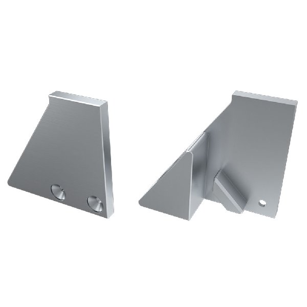 Заглушка для ALM-GLASS-10 с опорой правая глухая (Arlight, Металл)