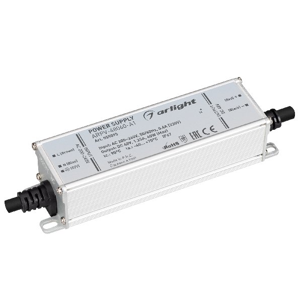 Блок питания ARPV-48060-A1 (48V, 1.25A, 60W) (Arlight, IP67 Металл, 3 года)