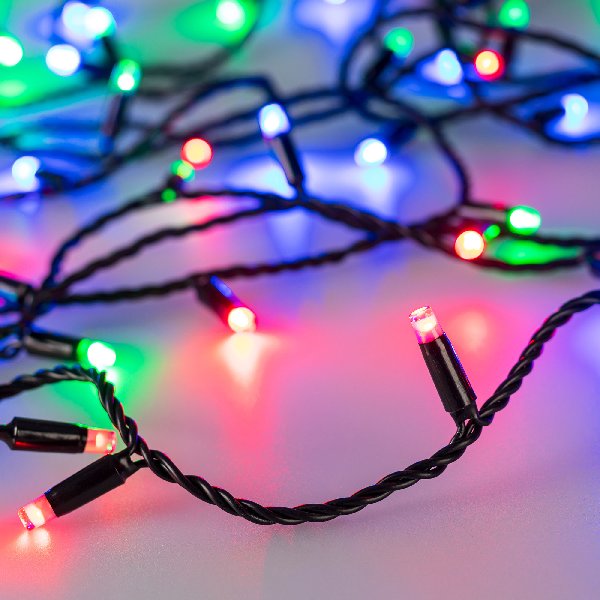 Светодиодная гирлянда ARD-STRING-CLASSIC-10000-BLACK-95LED-LIVE RGBW-DMX (24V, 10W) (Ardecoled, IP65