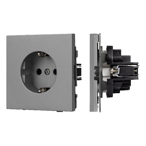 Механизм электрической розетки SCT-TENDO-MEU1-PL-GR (230V, 16A) (Arlight, -)