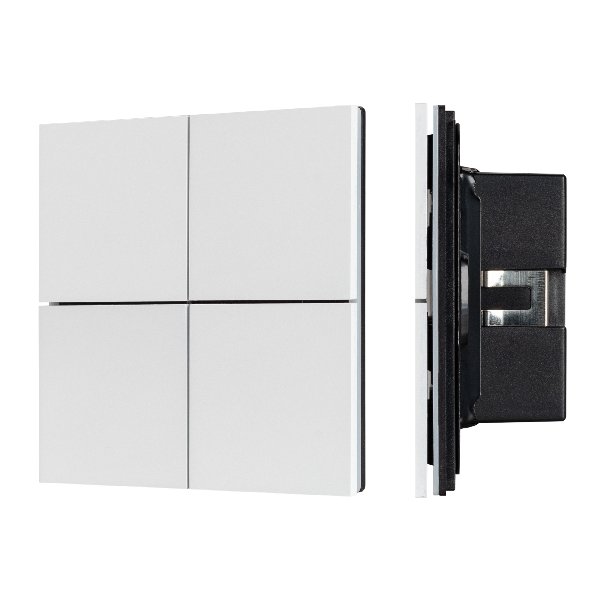 INTELLIGENT ARLIGHT Кнопочная панель KNX-304-23-IN White (BUS, Frameless) (IARL, IP20 Металл, 2 года