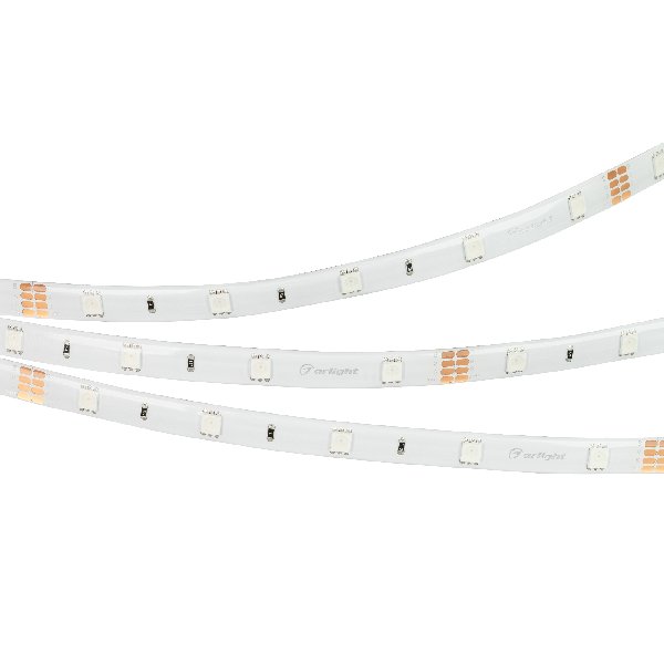 Лента RTW 2-5000SE 24V RGB (5060, 150 LED, LUX) (Arlight, 7.2 Вт/м, IP65)