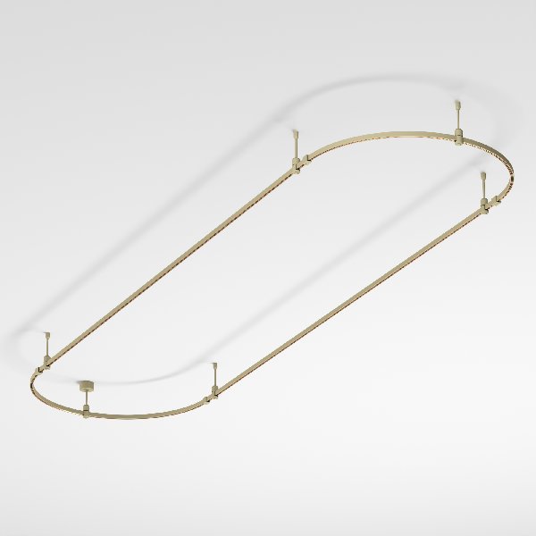 Основание ART-APRIORI-OVAL-ROD-200-3000x1000 (OG) (Arlight, IP20 Металл, 3 года)