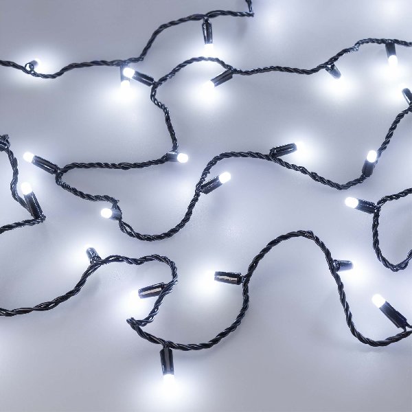 Светодиодная гирлянда ARD-STRING-CLASSIC-1000-BLACK-100LED-MILK-PULSE White (230V, 7W) (Ardecoled, I