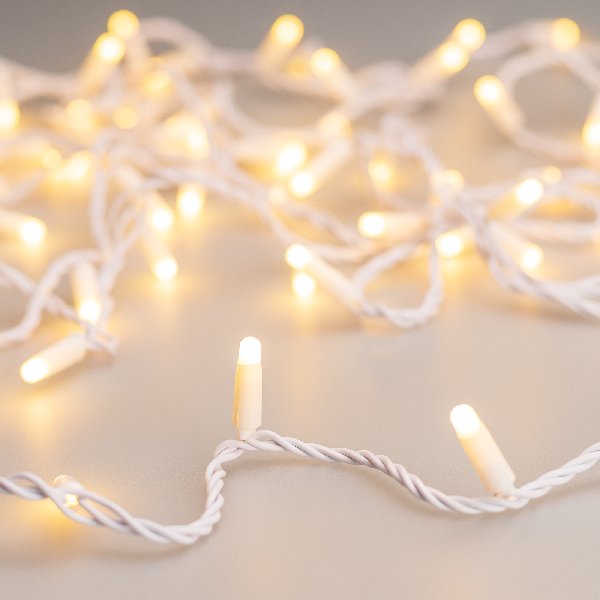 Светодиодная гирлянда ARD-STRING-CLASSIC-10000-WHITE-100LED-MILK-PULSE Warm (230V, 7W) (Ardecoled, I