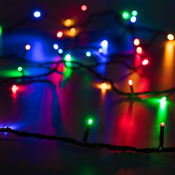 Светодиодная гирлянда ARD-STRING-HOME-5000-GREEN-50LED-LIVE RGB (230V, 3.5W) (Ardecoled, IP20, 1 год