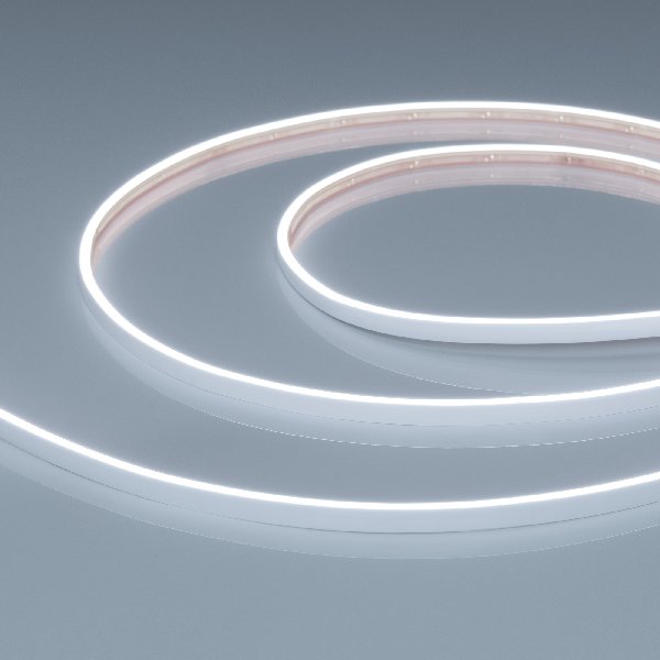 Лента герметичная VELA-M240-2.5x6mm 24V White6000 (5 W/m, IP65, 5m) (Arlight, узкая)