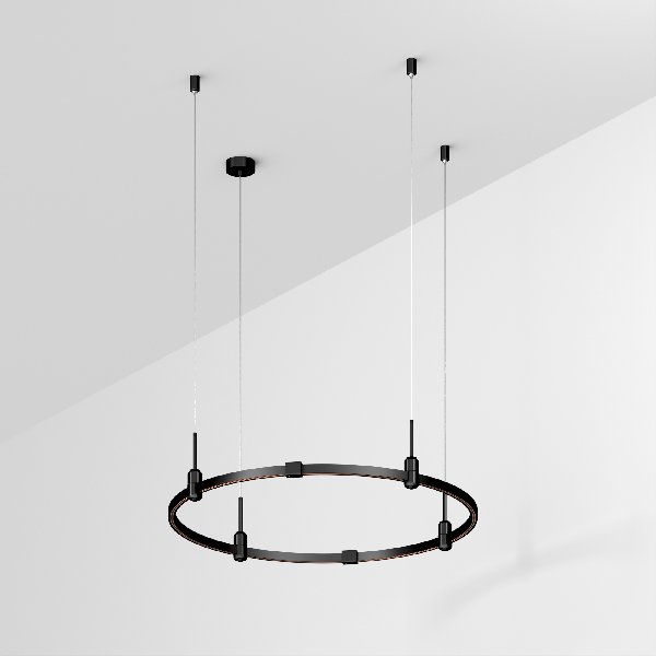 Основание ART-APRIORI-ROUND-HANG-R800 (BK) (Arlight, IP20 Металл, 3 года)