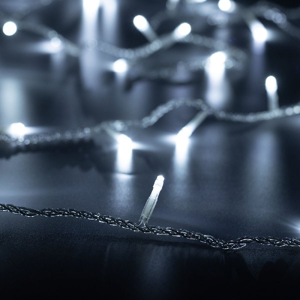 Светодиодная гирлянда ARD-STRING-HOME-5000-CLEAR-50LED-STD WHITE (230V, 3.5W) (Ardecoled, IP20, 1 го