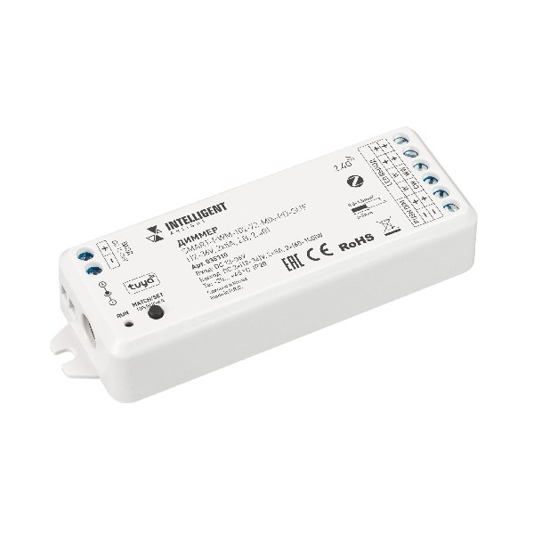 INTELLIGENT ARLIGHT Диммер SMART-PWM-102-72-MIX-PD-SUF (12-36V, 2x5A, ZB, 2.4G) (IARL, Контроллер)