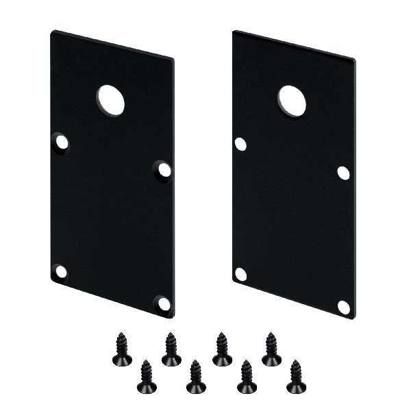 Заглушка LINE-S-3667 BLACK с отверстием (Arlight, Металл)