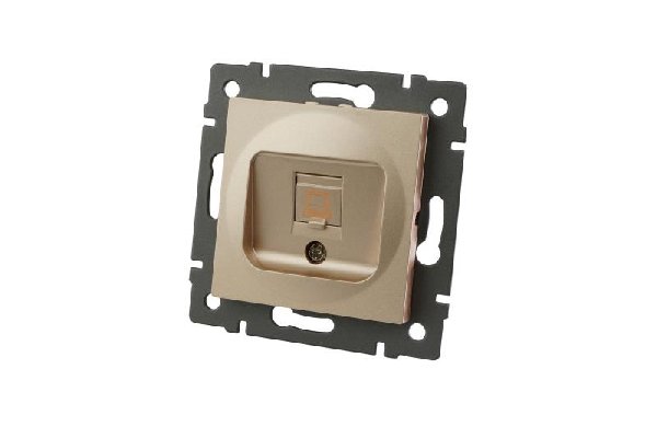 Механизм компьютерной розетки SCT-MPC1-PL-GD-V (RJ-45, CAT6) (Arlight, -)