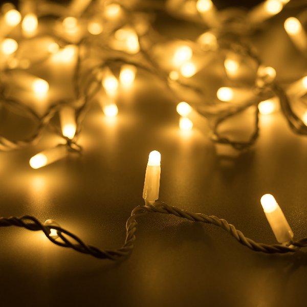 Светодиодная гирлянда ARD-STRING-CLASSIC-10000-WHITE-100LED-MILK-PULSE Warm (230V, 7W) (Ardecoled, I