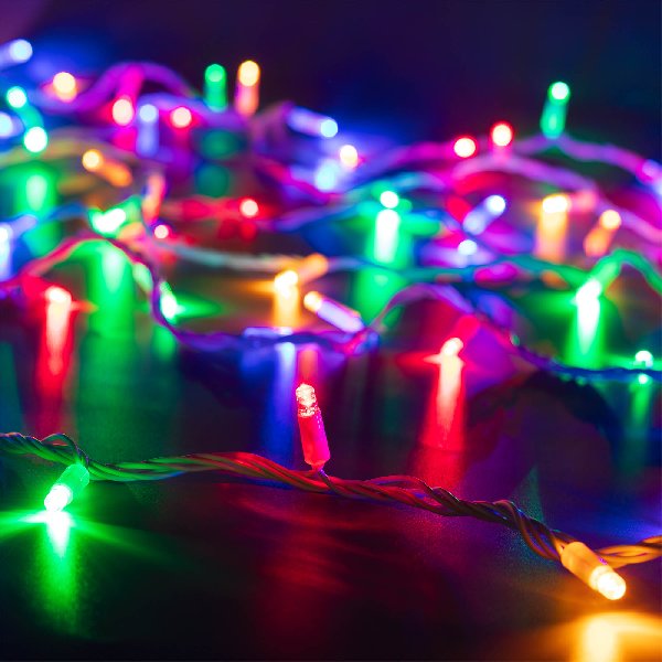 Светодиодная гирлянда ARD-STRING-CLASSIC-10000-WHITE-100LED-LIVE RGB (230V, 7W) (Ardecoled, IP65, 1 