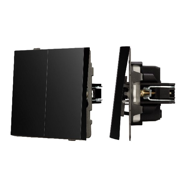 Механизм выключателя управления шторами SWT-TENDO-MKR2-PL-BK (230V, 10A) (Arlight, -)