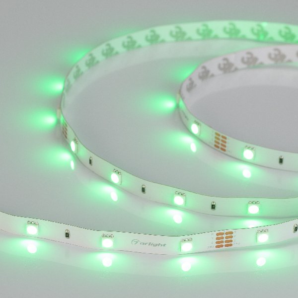 Лента RT-B30-10mm 24V RGB (7.2 W/m, IP20, 5060, 5m) (Arlight, Открытый)