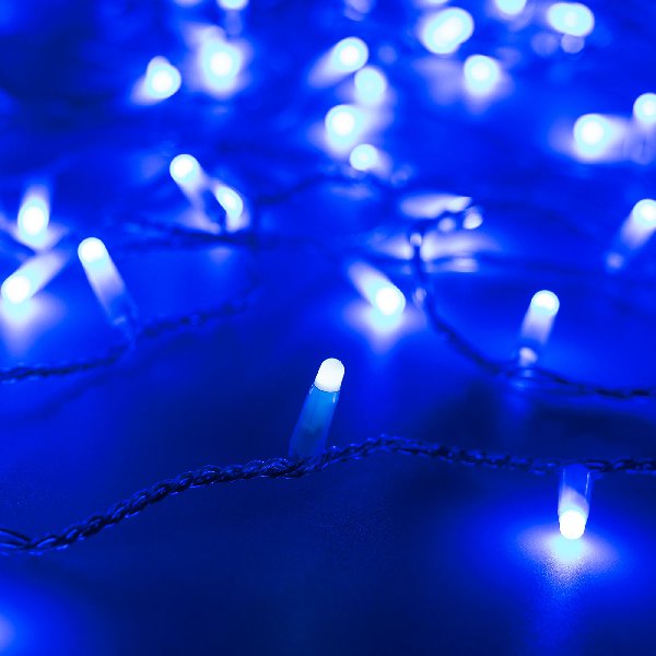 Светодиодная гирлянда ARD-STRING-CLASSIC-10000-BLUE-100LED-MILK-FLASH Blue (230V, 7W) (Ardecoled, IP