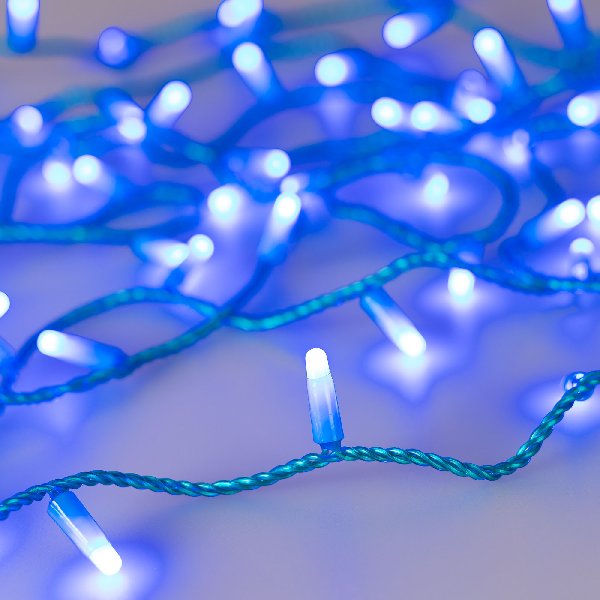 Светодиодная гирлянда ARD-STRING-CLASSIC-10000-BLUE-100LED-MILK-STD Blue (230V, 7W) (Ardecoled, IP65
