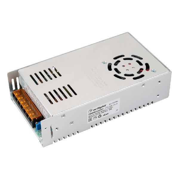 Блок питания JTS-360-24-A (0-24V, 15A, 360W) (Arlight, IP20 Сетка, 2 года)