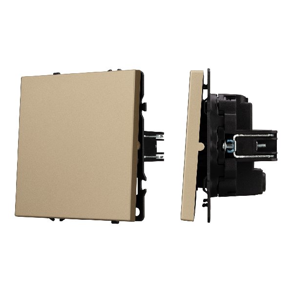 Механизм выключателя одноклавишный перекрёстный SWT-NOBE-MKX1-SFPL-GD (230V, 10A) (Arlight, -)