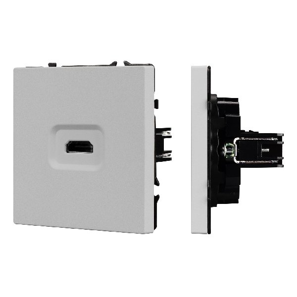 Механизм HDMI розетки SCT-NOBE-MHD1-SFPL-IS (Arlight, Никель)