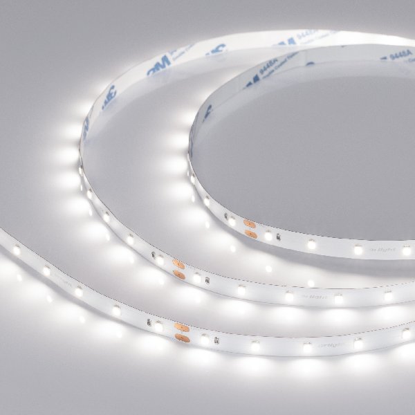 Лента NT-A60-8mm 24V White6000 (4.8 W/m, IP20, 3528, 5m) (Arlight, Открытый)