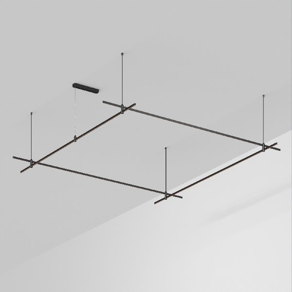 Основание ART-APRIORI-QUADRAT-ROD-800-3000x3000 (BK) (Arlight, IP20 Металл, 3 года)