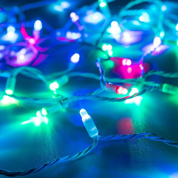 Светодиодная гирлянда ARD-STRING-CLASSIC-6000-WHITE-40LED-LIVE RGB-SPI (12V, 26W) (Ardecoled, IP65, 
