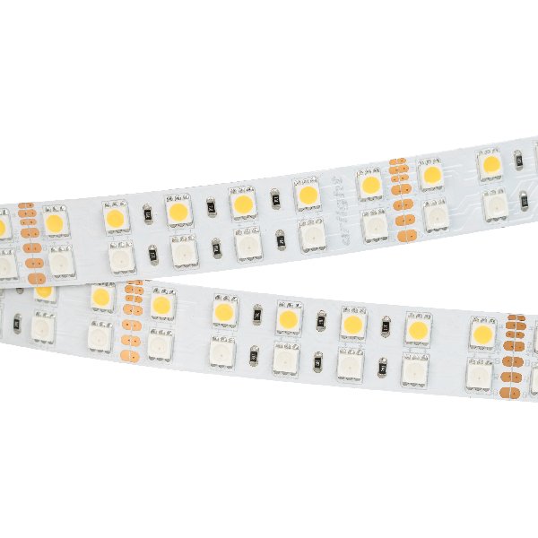 Лента RT 2-5000 24V RGB-Warm 2x2 (5060, 720 LED, LUX) (Arlight, 32 Вт/м, IP20)