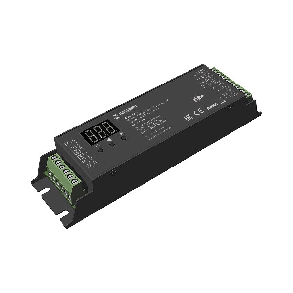 INTELLIGENT ARLIGHT Декодер SMART-DMX512-304-83-RDM-SUF Black (12-48V, 4x8A, Terminal) (IARL, IP20 М